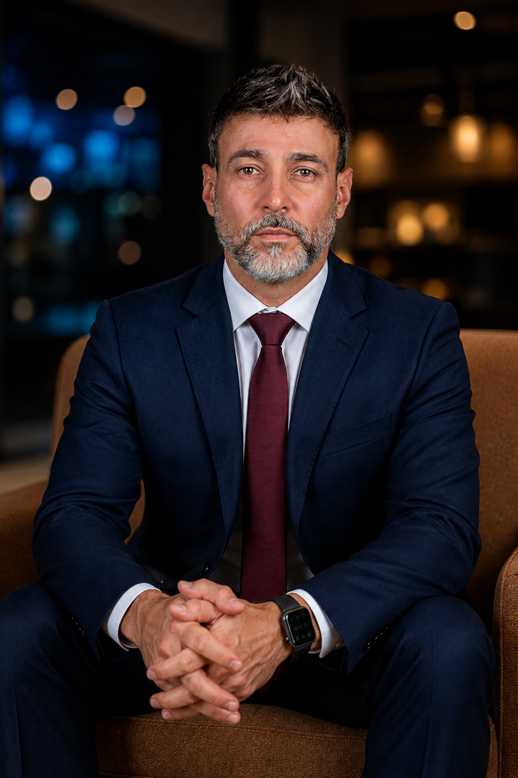 Dr. José Augusto sentado em retrato profissional
